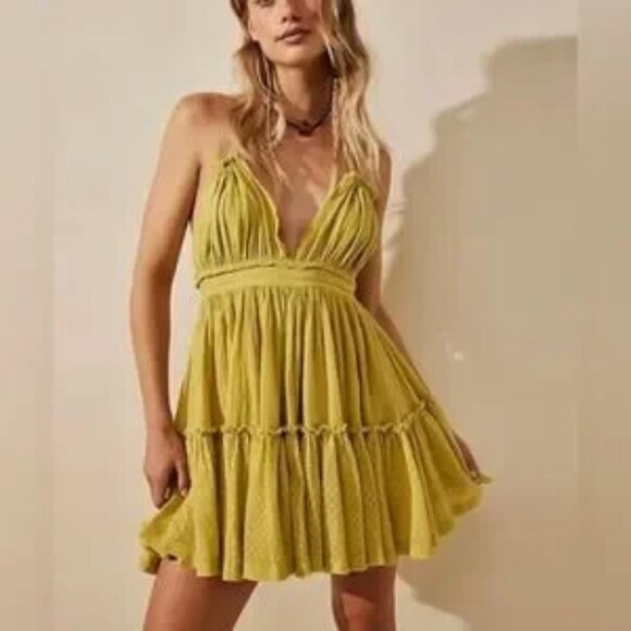 019 Free People 100 Degree Mini Dress Size M - Picture 2 of 3